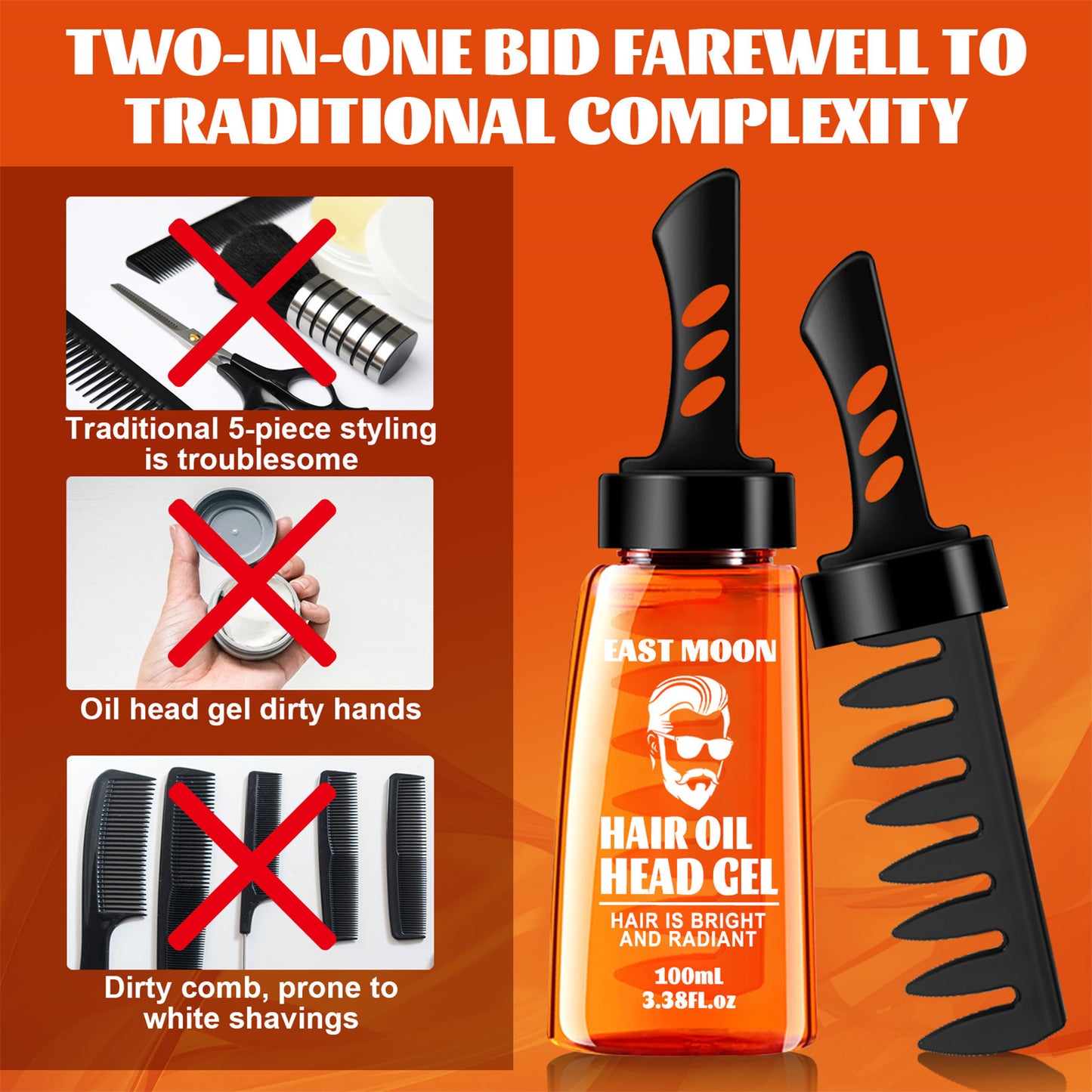 Haarwachs Styling Kamm For Men