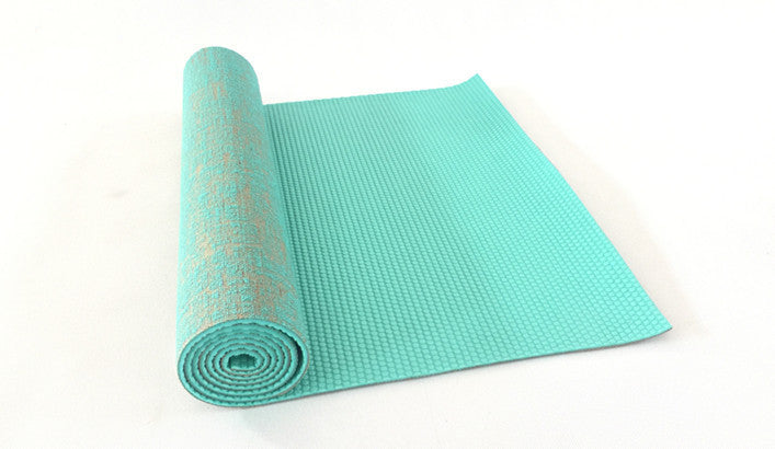 Yogamatte aus Sackleinen