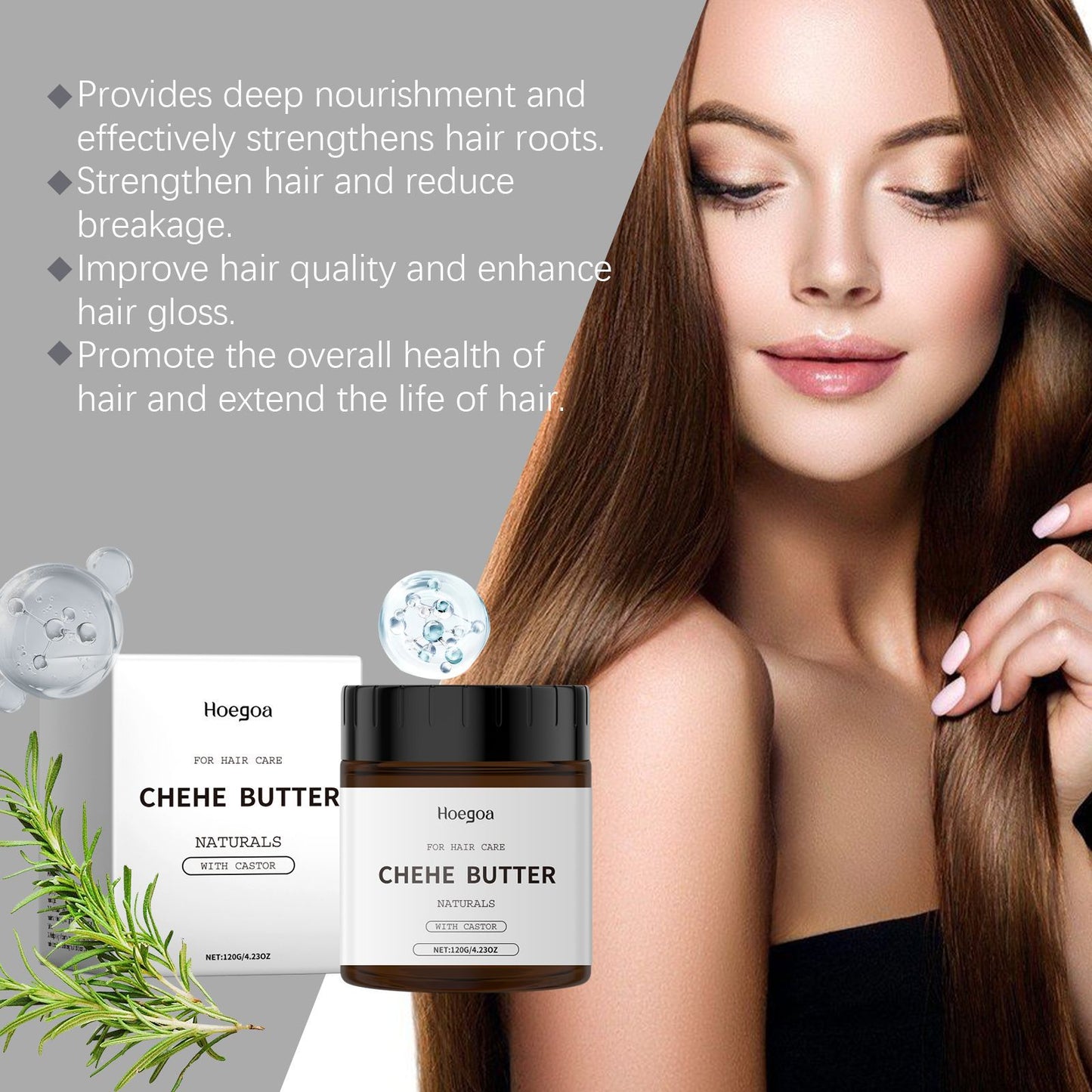 Rizinusöl-Haarmaske