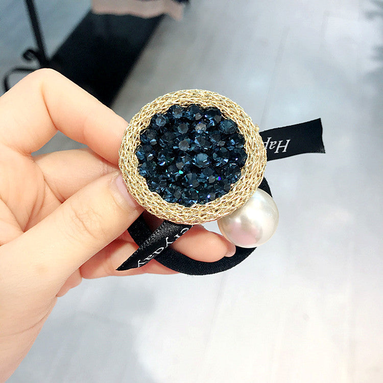 Strassperlen-Haarkordel