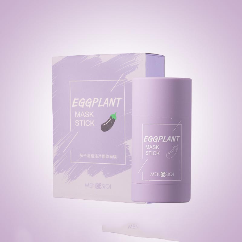 Gesichtsmaske gegen Mitesser – Aubergine & Grüner Tee, kühlend & tiefenreinigend