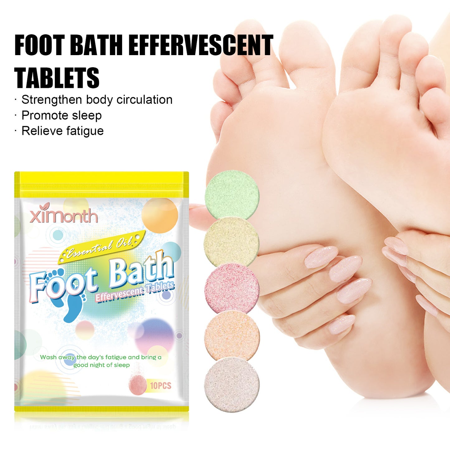 Entspannende Fuß- & Badetabletten – Reinigung & Pflege für Körper & Füße