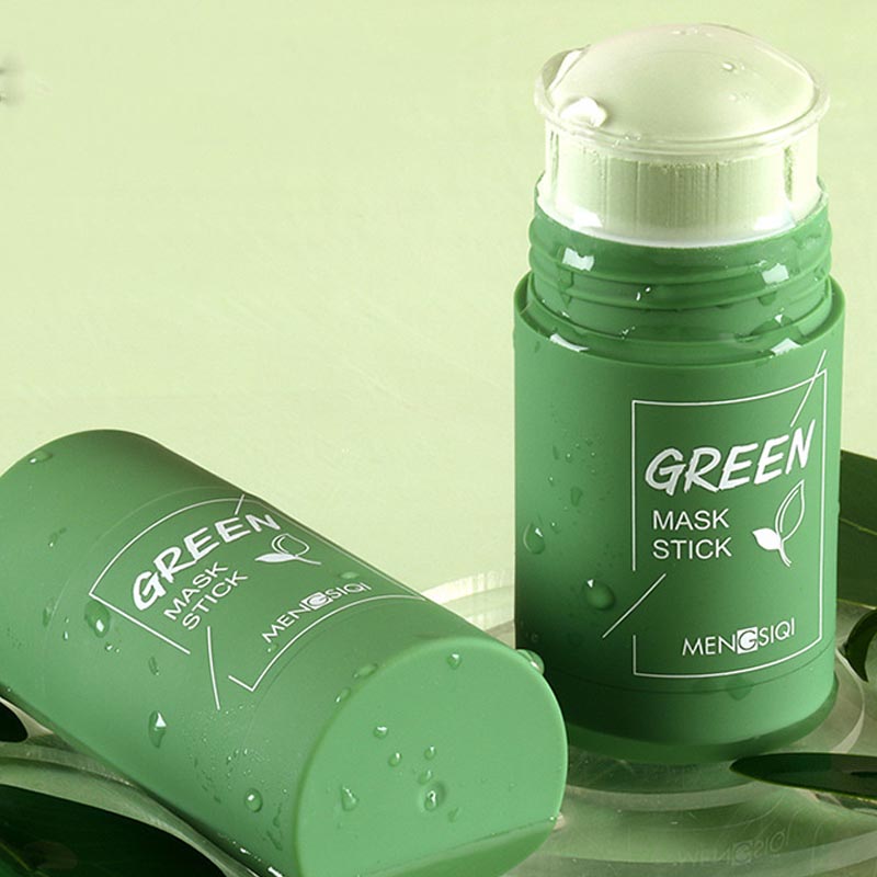 Gesichtsmaske gegen Mitesser – Aubergine & Grüner Tee, kühlend & tiefenreinigend
