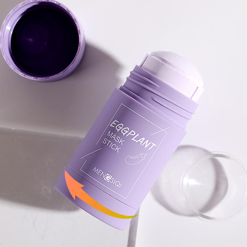 Gesichtsmaske gegen Mitesser – Aubergine & Grüner Tee, kühlend & tiefenreinigend