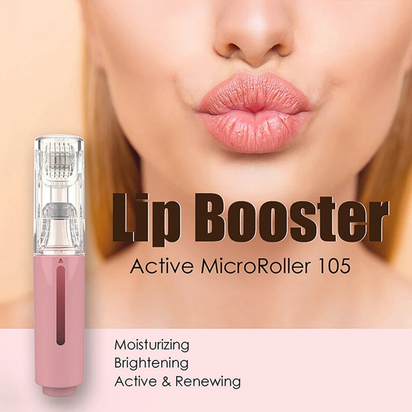 3-in-1 Lippenroller – Pflege, Nadelroller & Lippenroller