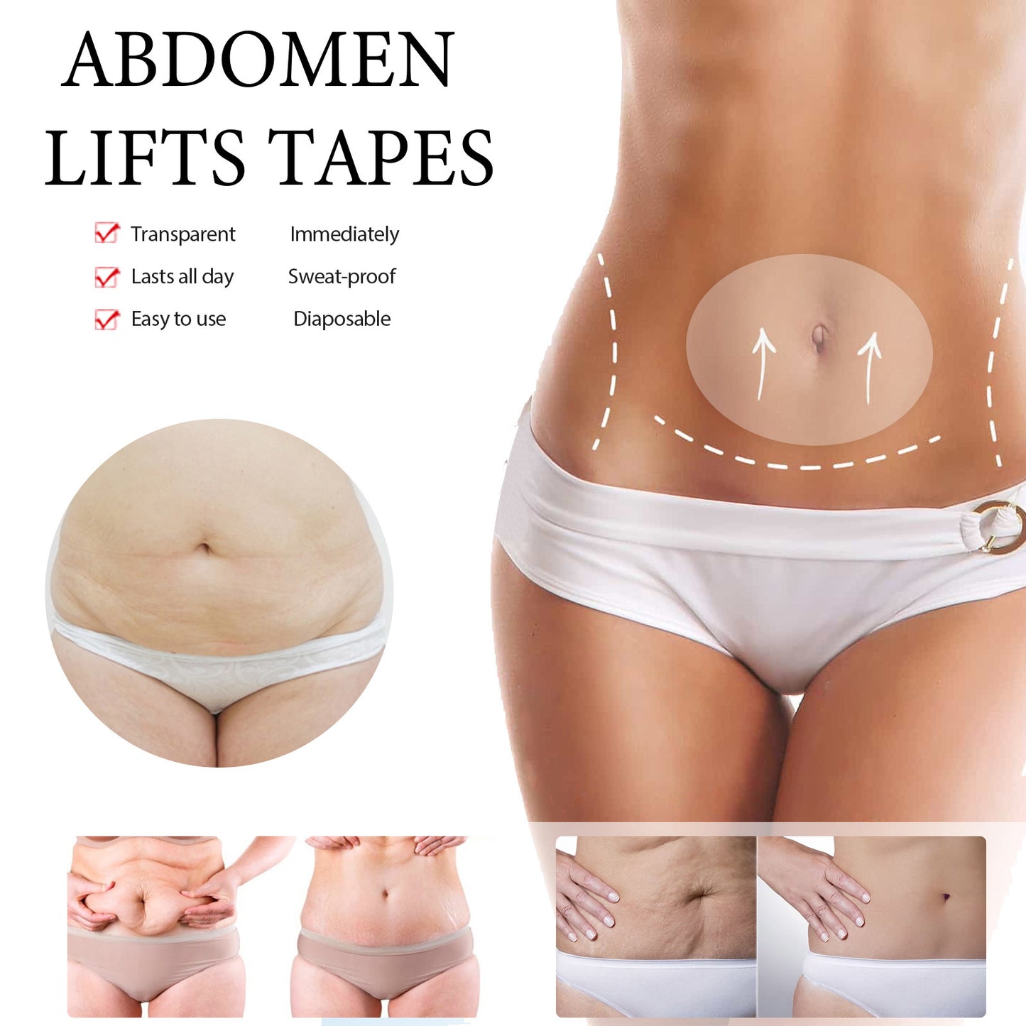 Bauch-Lifting Pads – Straffung & Anti-Falten